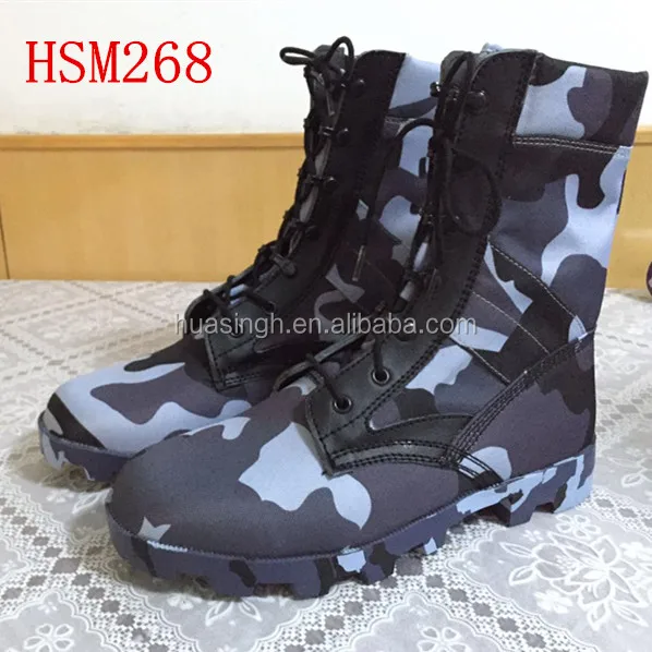XLY, latest government issued camouflage blue military tactical boots jungle boots HSM268