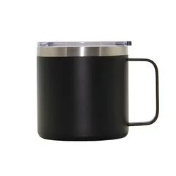 Горячая Распродажа продукта 12 унций кофейная чашка из нержавеющей стали с пластиковой крышкой вакуумная кофейная чашка