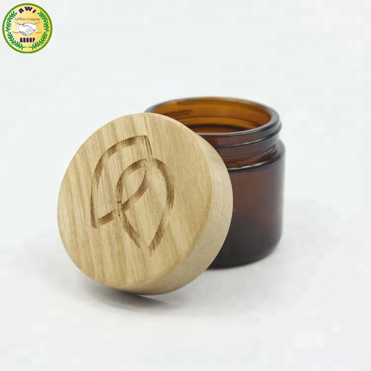Download Amber Glass Jar 100ml Bamboo Lid Cosmetic Jars Glass With Custom Carve Logo On Top Buy Amber Glass Jar 100ml Bamboo Lid Cosmetic Jars Glass Bamboo Lid Cosmetic Jars Glass With Custom Carve