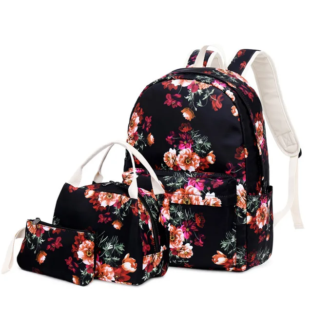 ladies floral backpack