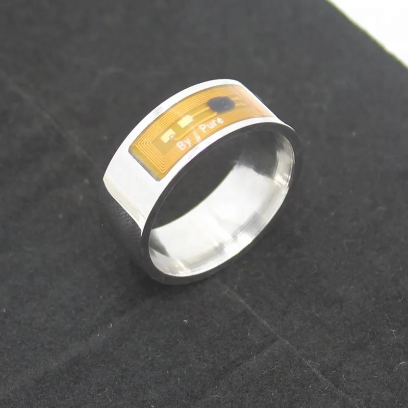 New Arrival Customizable Intelligent Stainless Steel NFC Smart Ring