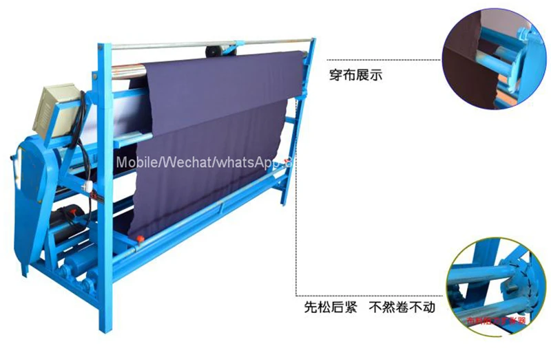 Automatic Measuring Rolling Stones Fabric Machine