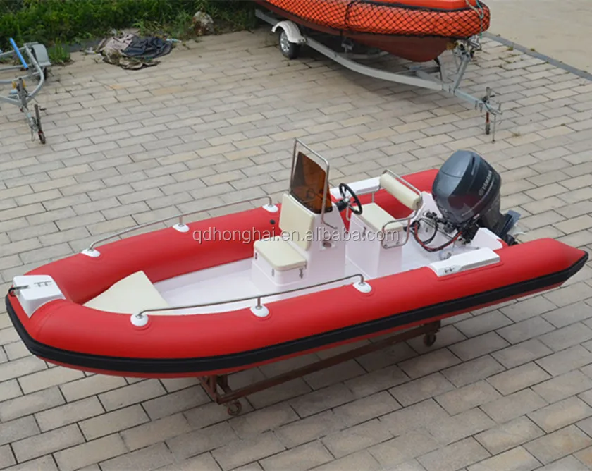 Outboard Boat PVC Hypalon Orca Fiberglass Hull Inflatable Rib Boat