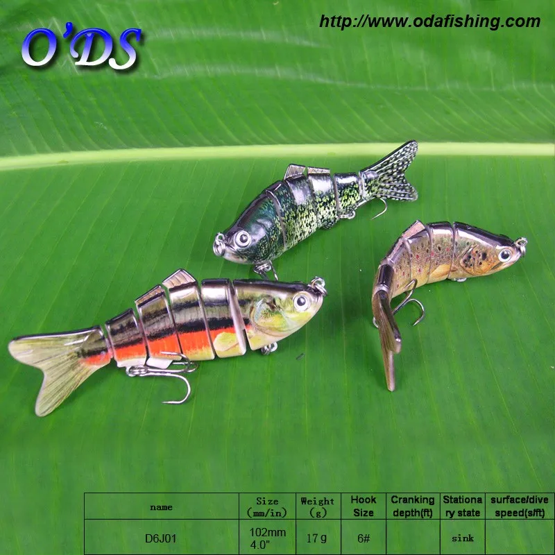 Fish Lures Factory Multi Jointed Fishing Lures Wholesale Segmented