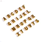 Wholesale Jewelry Fashion Diy Handmade A-Z 26 Steel Silver Custom 18k Gold Initial Letter Charm Alphabet Pendant Design