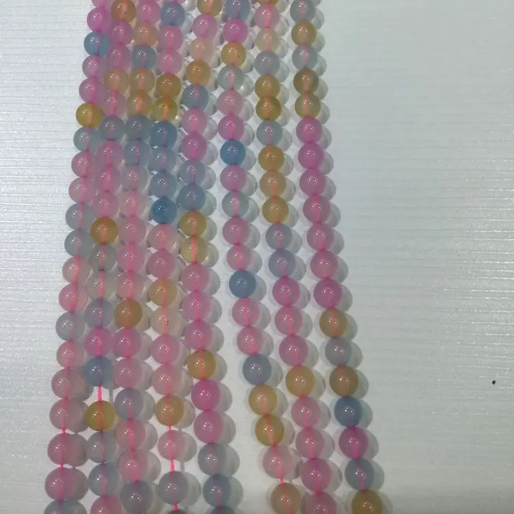 8mm Pink Morganite Round Gemstone Loose Beads 15''AAA 