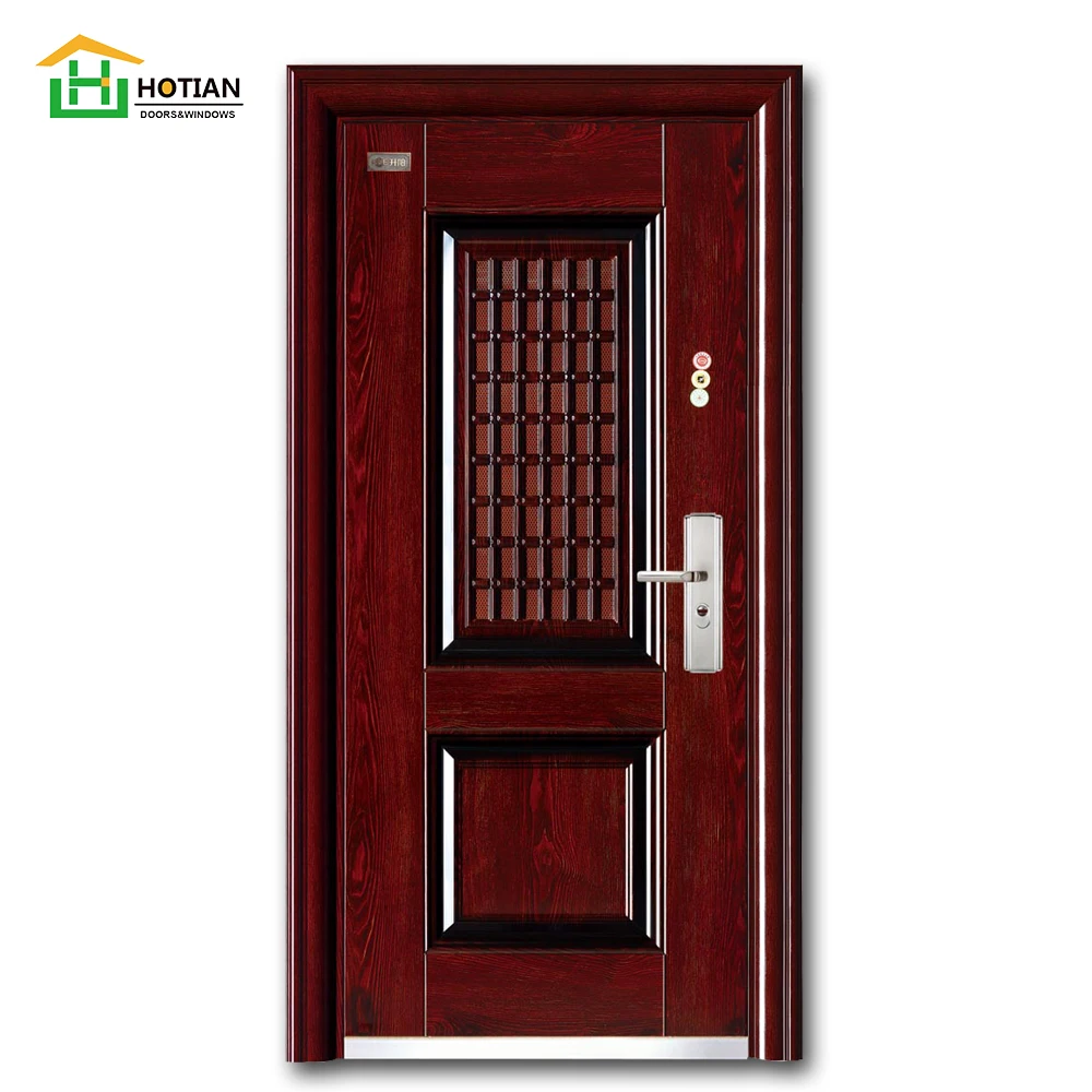 Factory Latest Design Exterior House Model Metal Door Security Steel Door Price