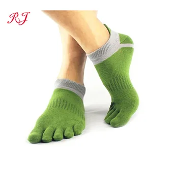 RJ-II-1080 custom logo 5 toe sock cotton five toe socks five finger socks