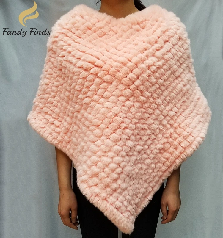 plus size fur poncho