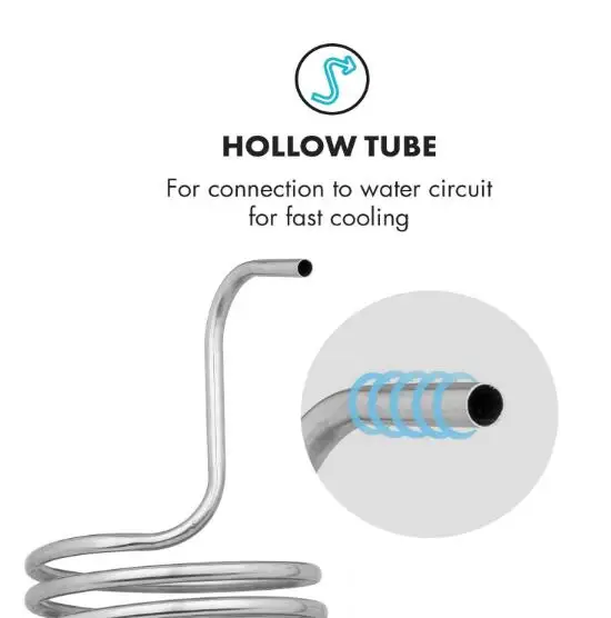 Chiller 6 Immersion Cooler Water Cooling Spiral Wort Cooler Quick Cooling Craft Beer Cooler Of