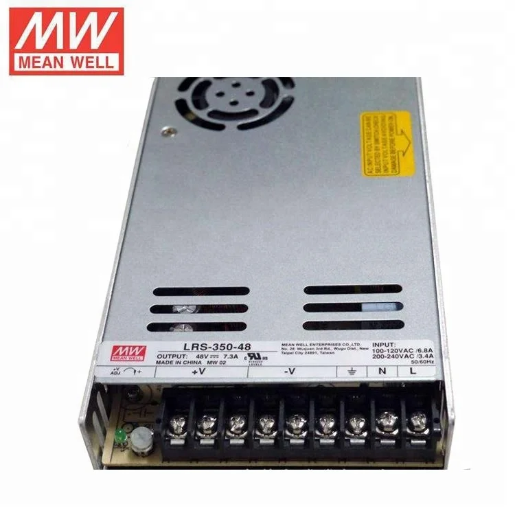 LRS-350-12 MEAN WELL 350W 12VDC 29A 115/230VAC Enclosed Switching Power  Supply - LRS-350-12|STEPPERONLINE