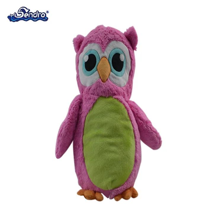 pink stuffed owl