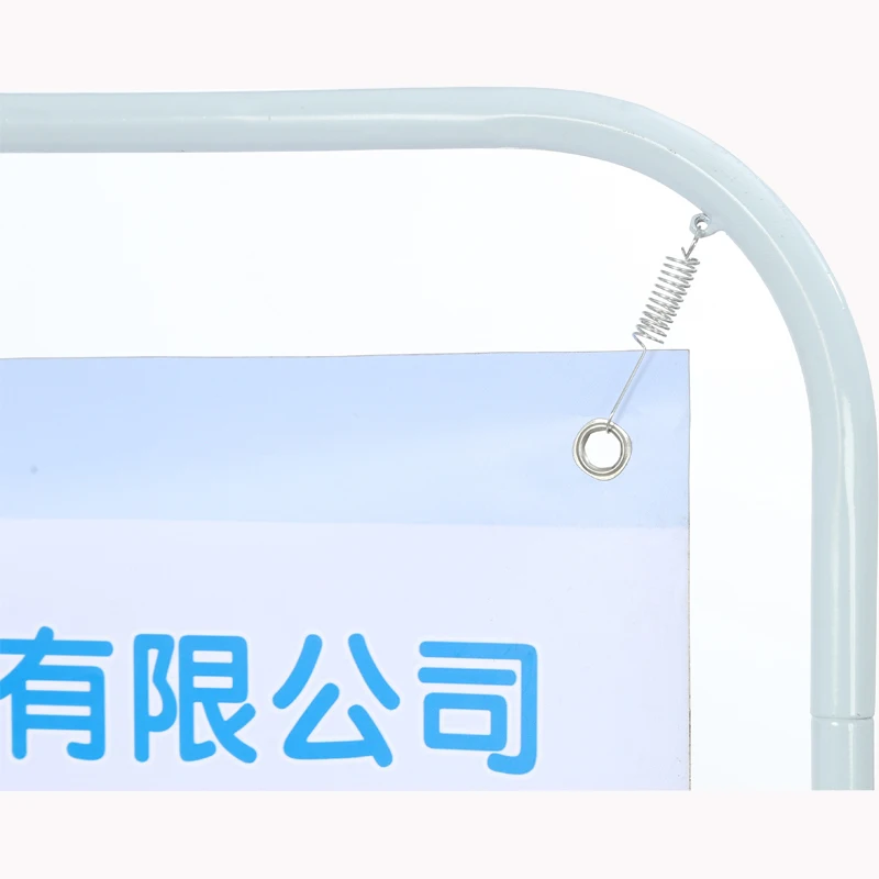 Metal Iron Gate Type Advertising Exhibition Display Banner  Heavy Duty Door Shape Flex PVC Display Stand for Outdoor Activities