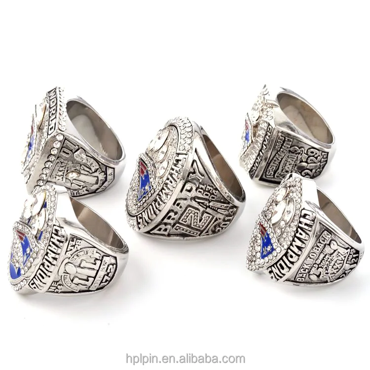2001 2003 2004 2015 2017 Settings NFL New England Patriots Championship Rings