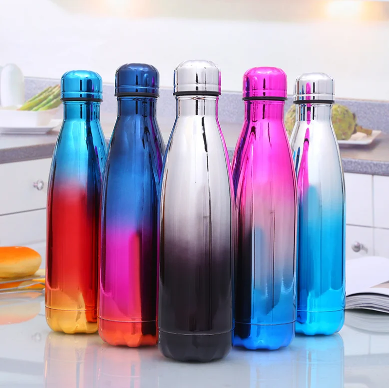 Custom Logo Cheapest Price 500ml/750ml Electroplating Marble Wood Cola  Shaped Water Bottle Vacuum Flask USA Market - China Sports Bottle and  Thermos Flask price