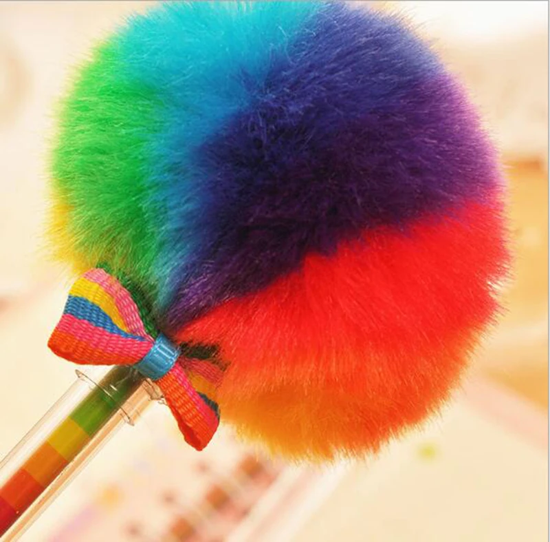 Новинка плюшевая шариковая ручка с мультяшным бантом