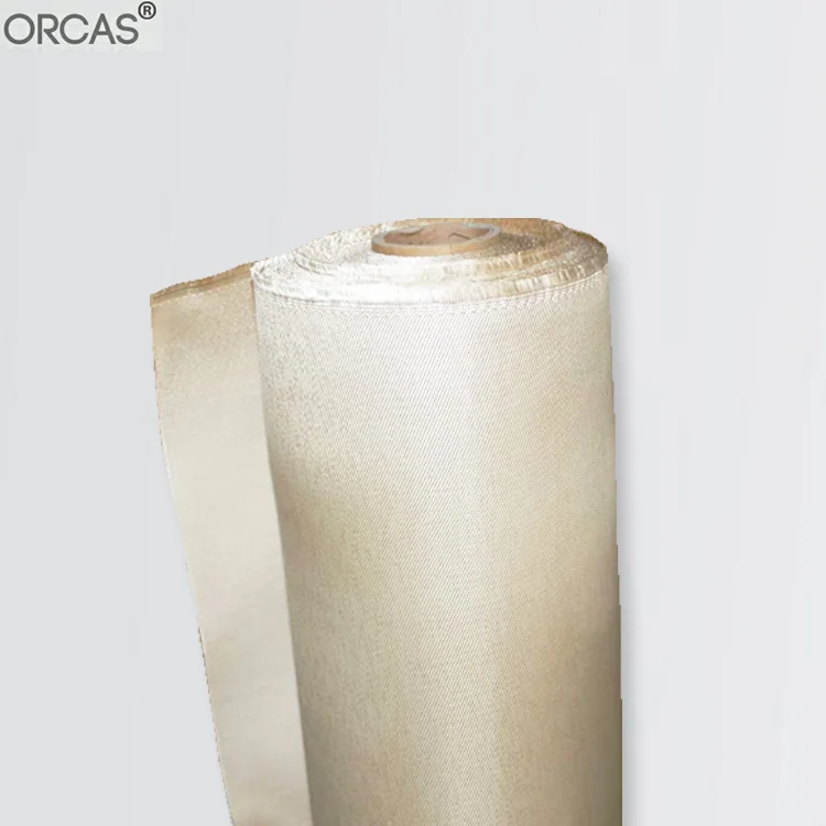 Non Asbestos Thermal Insulation Material High Silica Glass Fiber Cloth Price