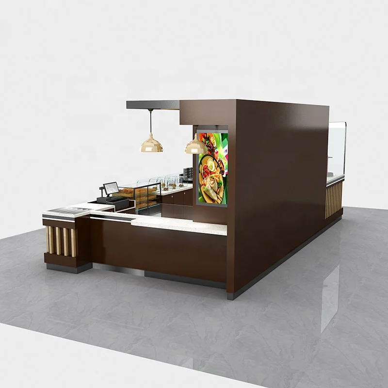 10*10ft Manufacturing Coffee Kiosk Design Indoor Coffee Shop Kiosk for Sale