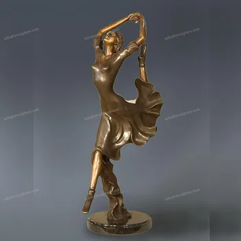 ブロンズ像　踊る女性 女性像彫刻を踊るブロンズインドダンス女の子置物| Alibaba.com