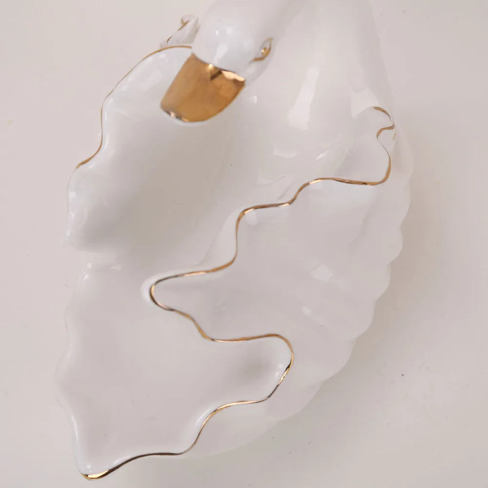 Свадебное украшение для дома фарфоровый материал статуя лебедя влюбленных пар