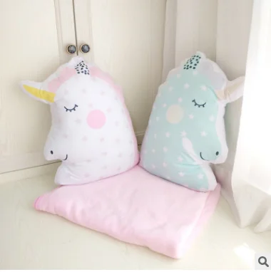 unicorn head pillow
