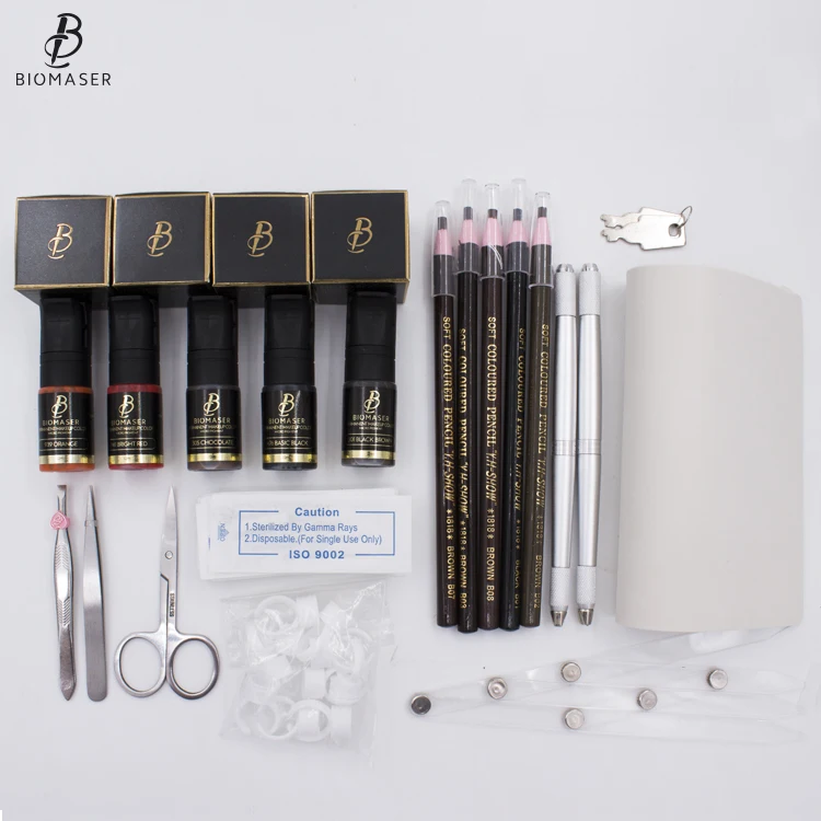 PMU Training Acadmey Tool Biomaser Microblading Needles Kit