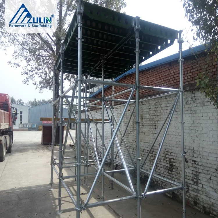 ZULIN Steel Ring-Lock Formwork Scaffolding System Lightweight Outdoor Concrete Facade Building Construction Galvanized Available