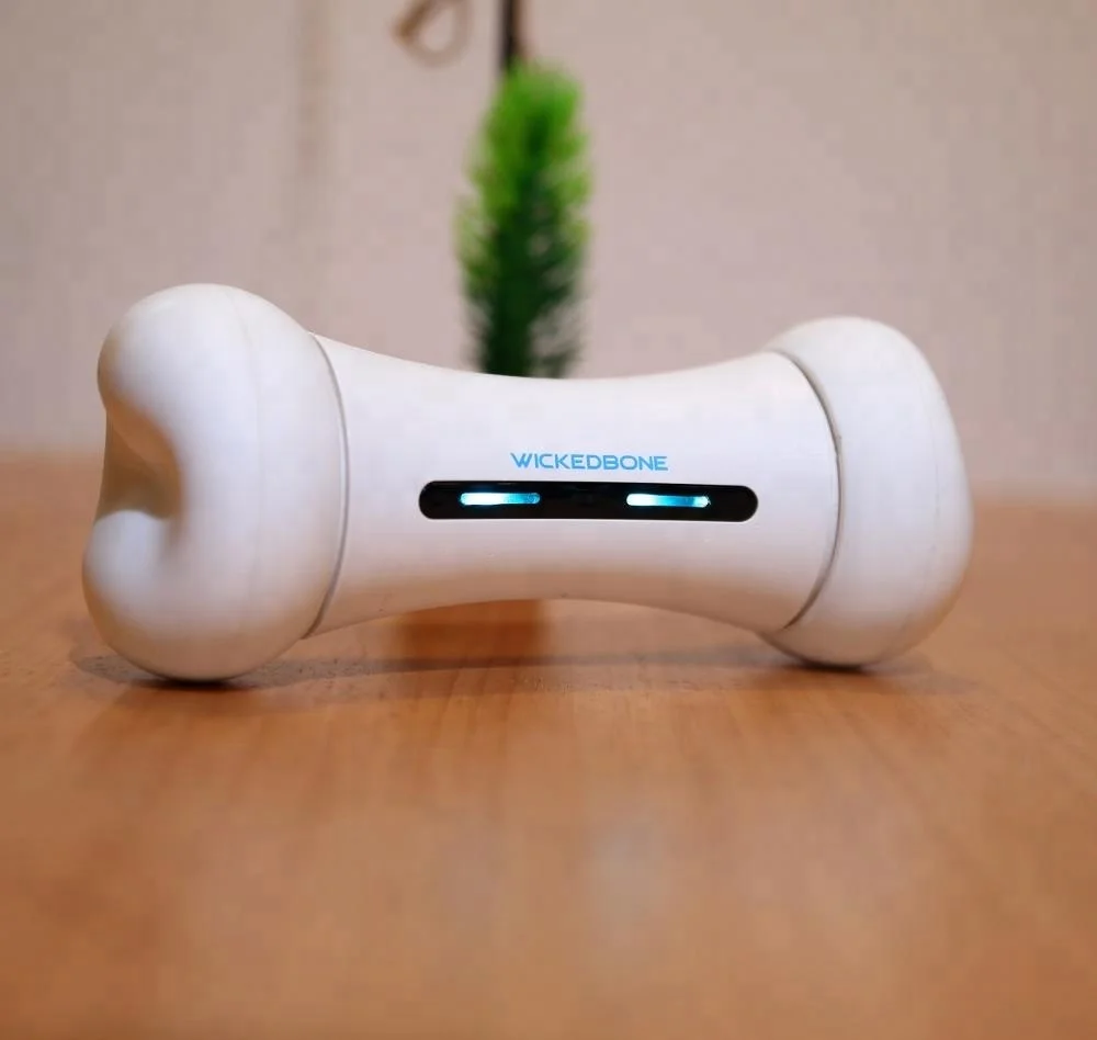 Worlds First Smart and Interactive Dog Toy Wickedbone APP Mode Dog Bone Pet Dog Movement Rolling APP Toy