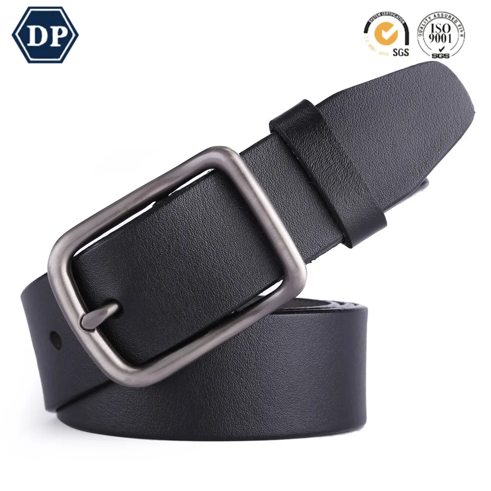 Man Dress Genuine Leather Belt with Holes