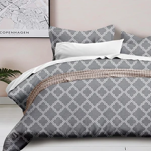 For KOSMOS Twill Woven Bed Sheets Black and White Adult Polyester Plain Dyed 40 Plant Manufacturer in China