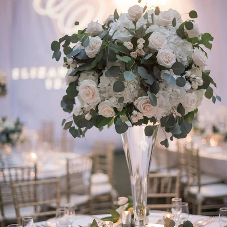 
IFG большой искусственный цветок шар центральный цветок Свадебные украшения 