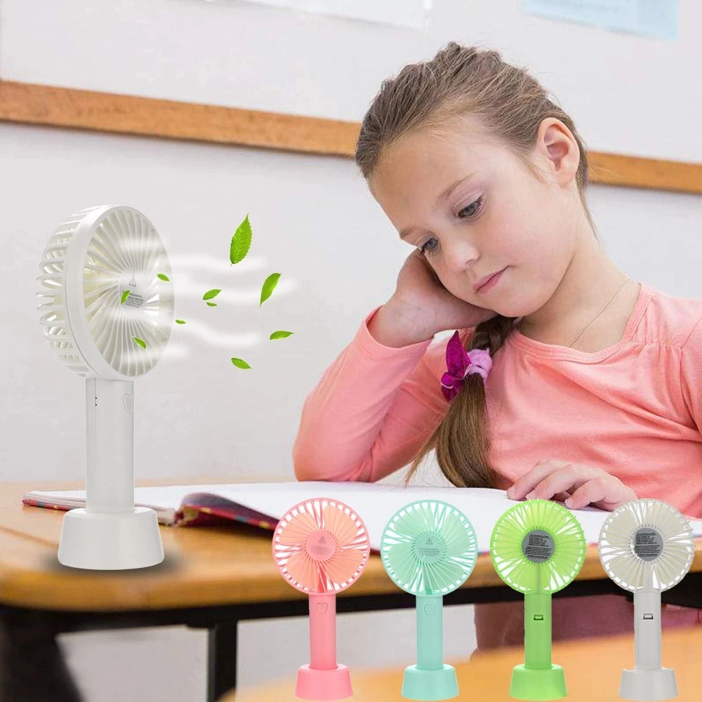 High Quality Rechargeable Portable 18650 Battery Operated Mini Handy Usb  Stand Fan N9 - Main Image