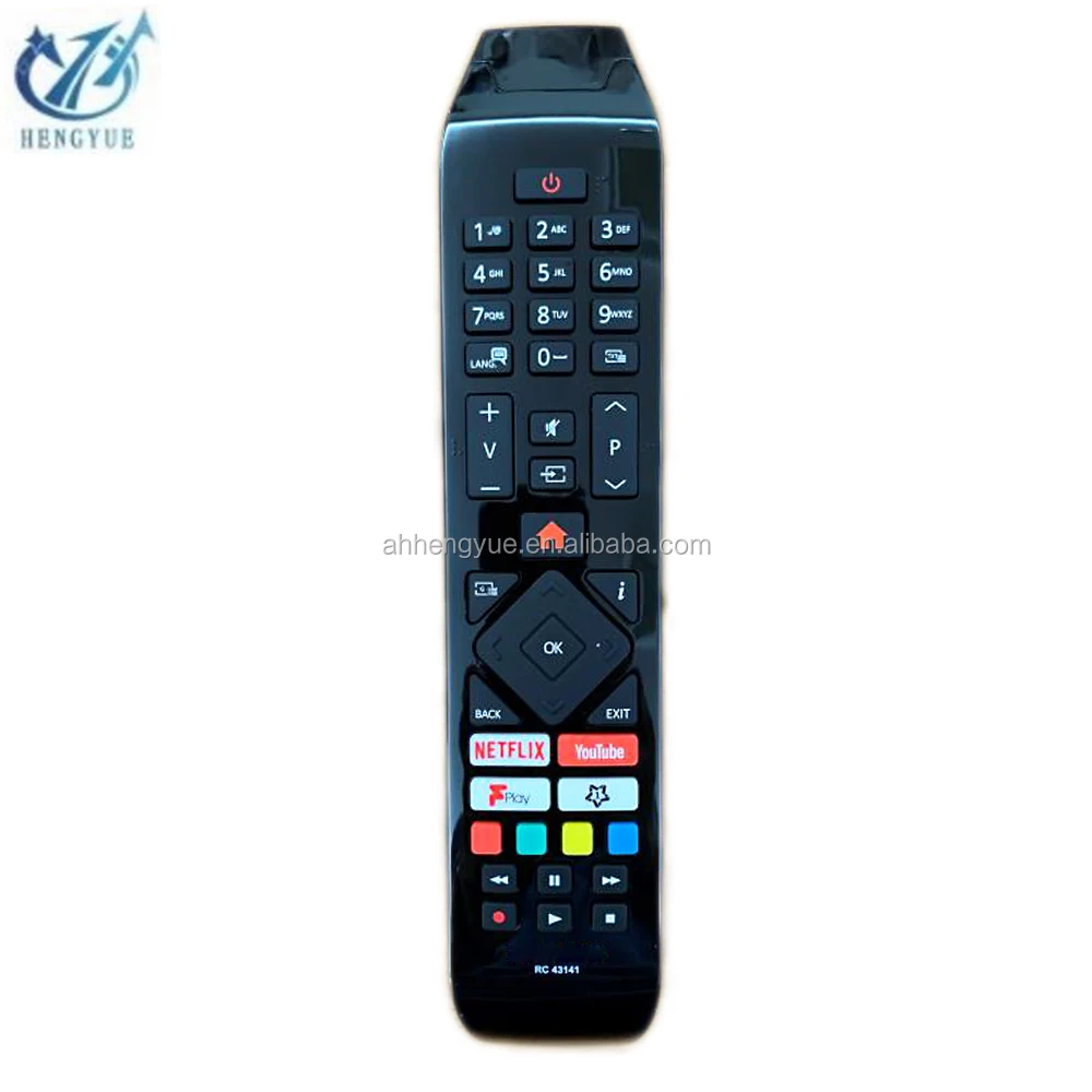Universal TV Remote Control RC43141 for Hitachi Smart LED TVs Waterproof 433MHz