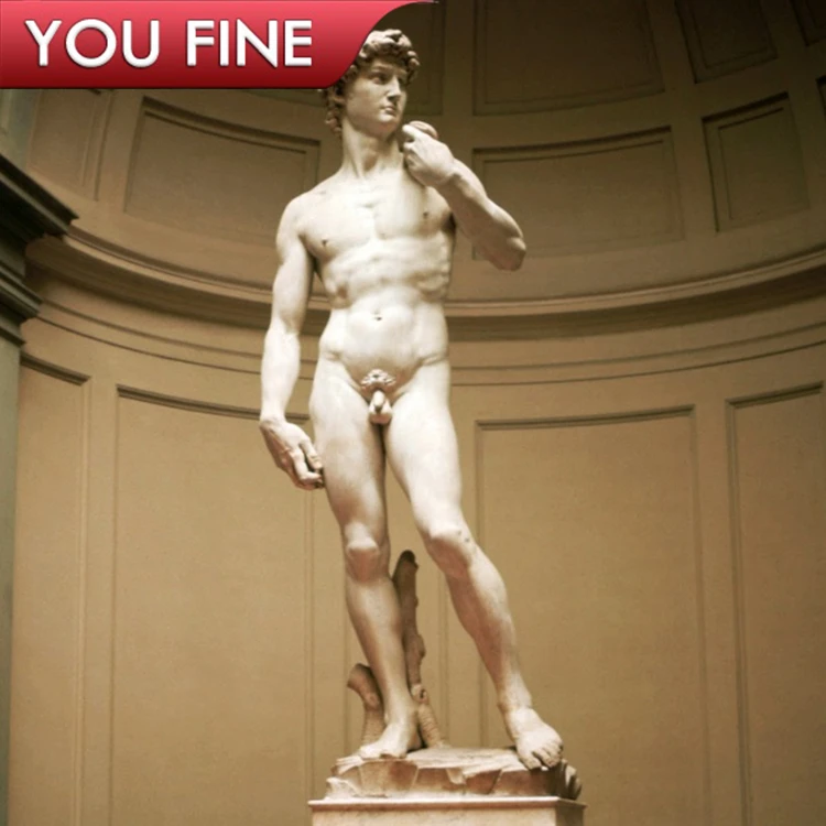 Outdoor Famous Large White Marble Statue of David for Sale