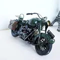 Green train mail car manual old fashioned handicraft motorcycle toy and act as brilliant gift personal