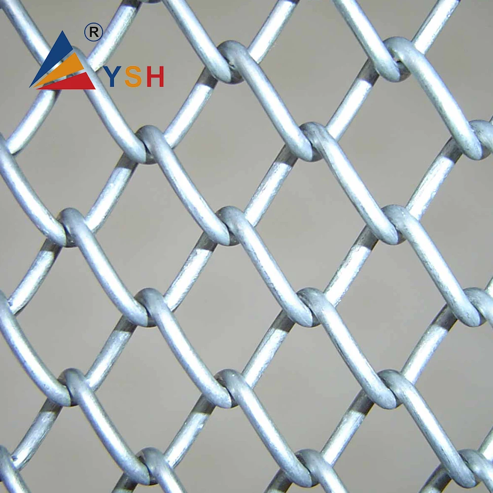 60*60mm Mesh Size Tennis Court Proof Galvanized Iron Wire Chain Link Mesh  Garden Fence