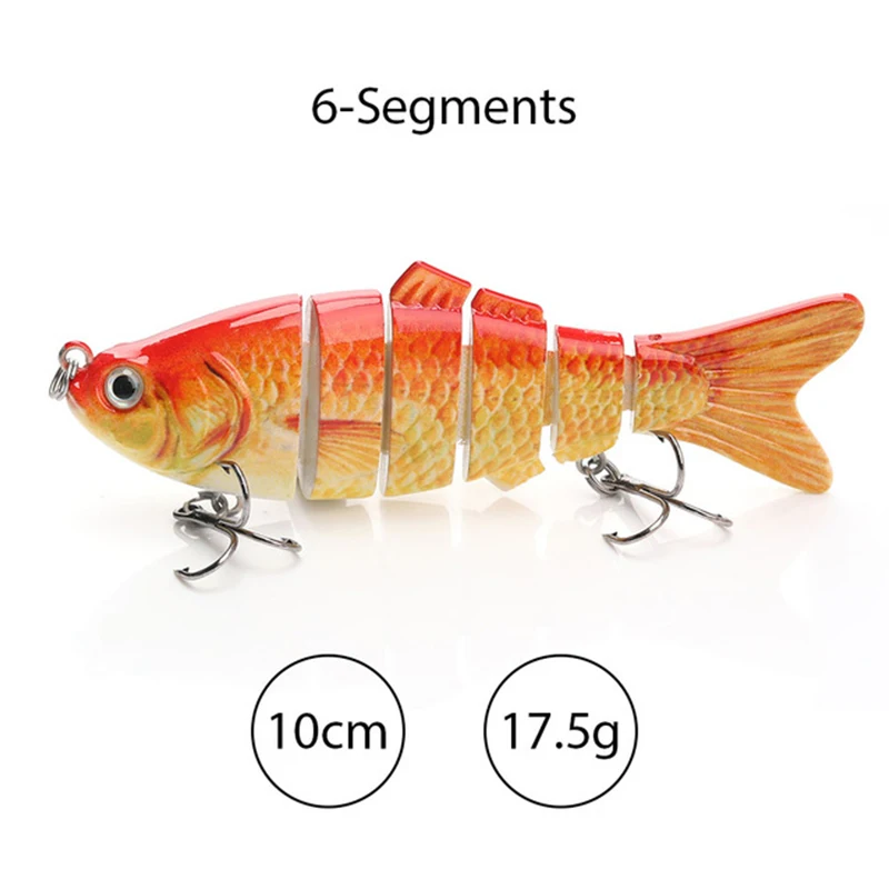 Hot Selling Artificial 10cm 17.5g Realistic Hard 6 Segmented Fish Lure  Multi-Jointed Fishing Lures Swim Bait - China Lure and Bait price