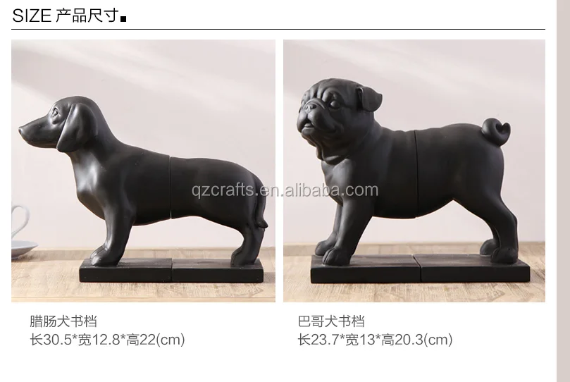 Custom Unipque Pug Dog Bookend