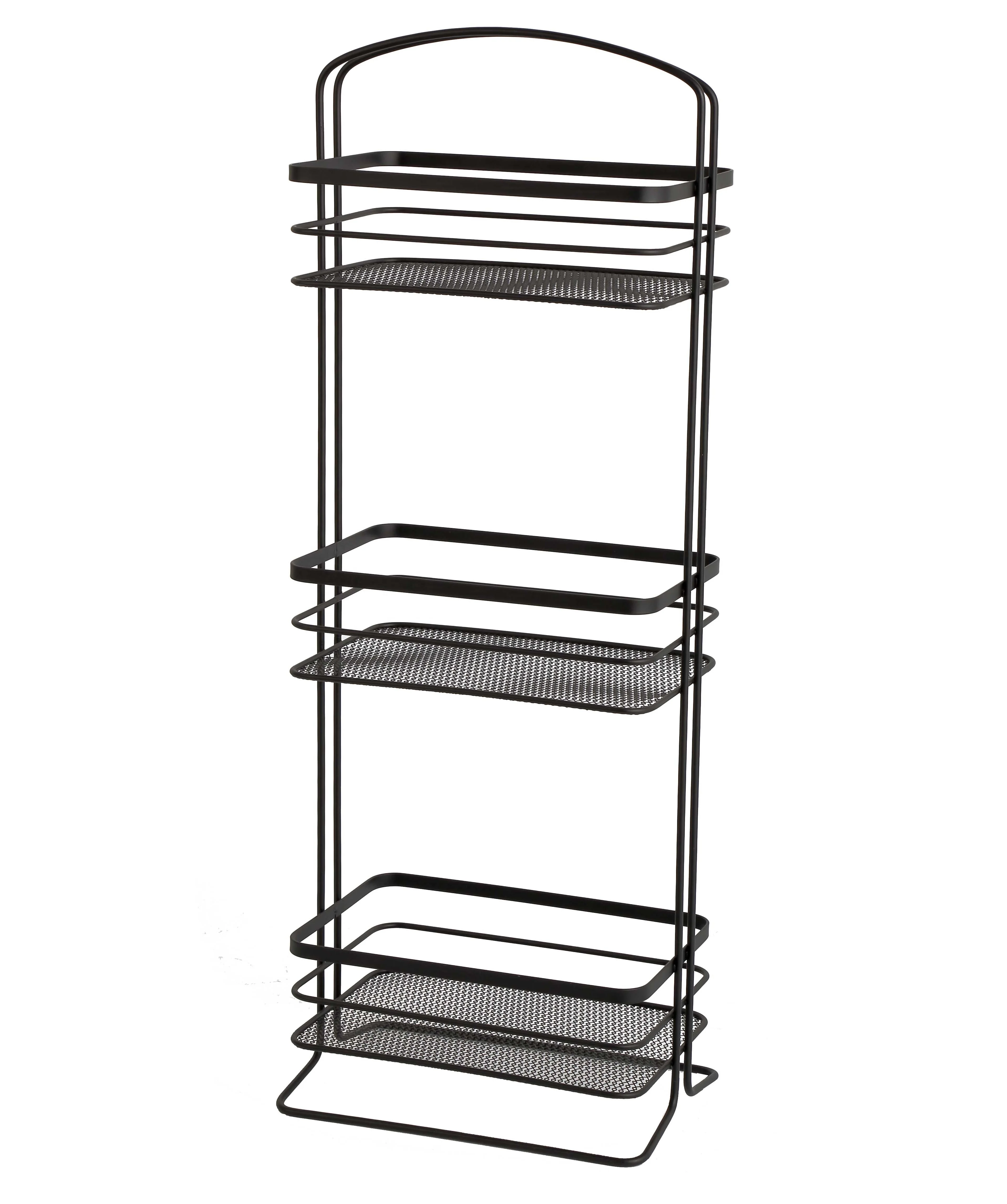 Metal Rust-resistant 3-tier Spa Tower Free Standing Bathroom Storage ...