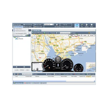 gps tracking system software with remote engine cut compatible with most trackers