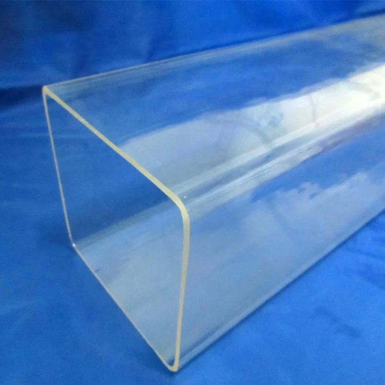 Tubo Quadrato In Acrilico Trasparente – 390 Mm, Lato 80x80x4 Mm, Per Acquari, Lampade E Fai Da Te
