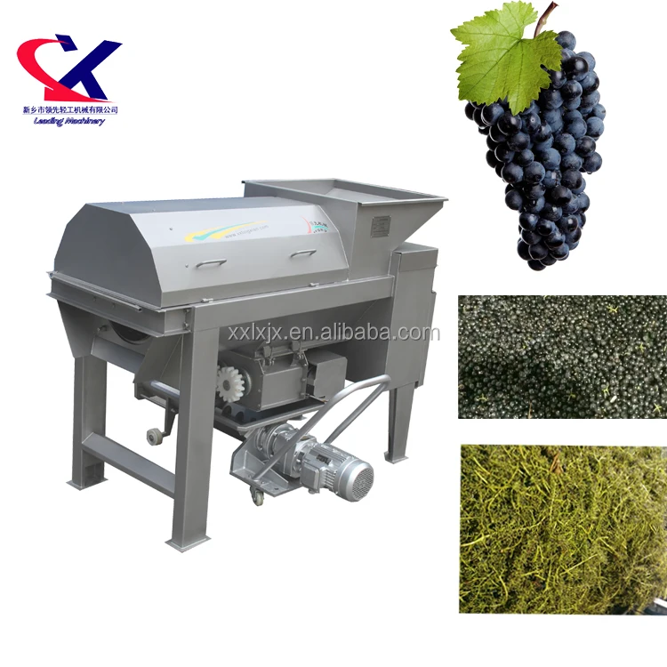 Large Scale Grape Crusher Destemmer/grape Stem Separator/grape Crushing