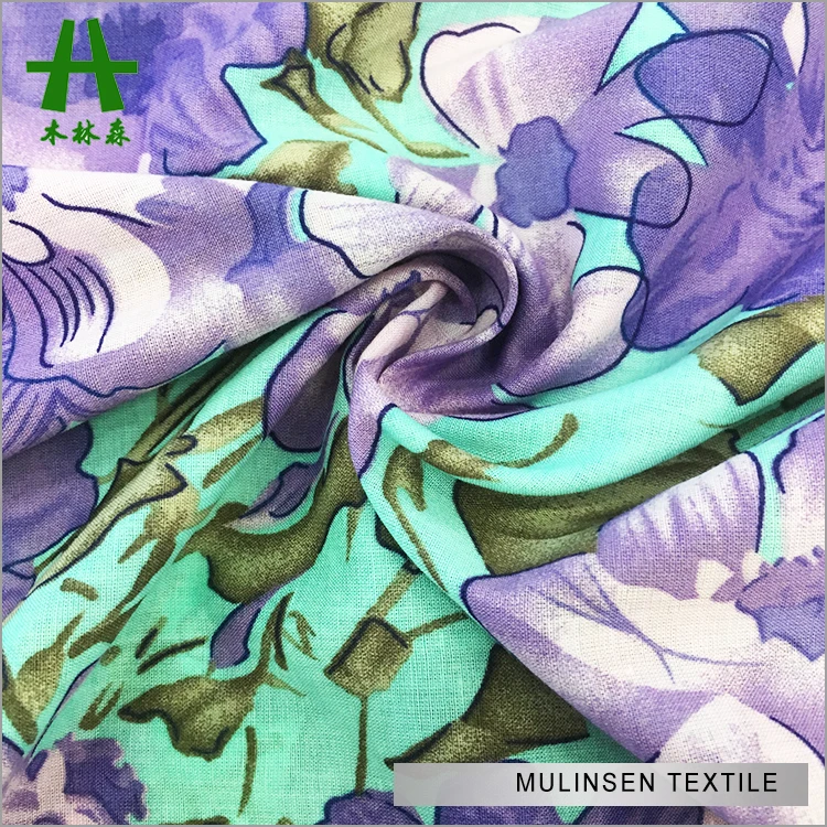 Mulinsen Текстиль высокого качества 100% хлопок саржа однотонная окрашенная 60s вуаль белая хлопчатобумажная