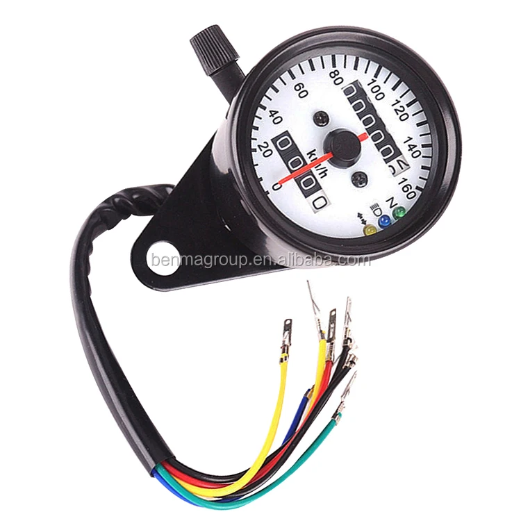 复古金属圆形led指示器咖啡馆赛车手摩托车速度计 Buy 摩托车速度计 复古摩托车速度计 咖啡厅赛车车速表product On Alibaba Com