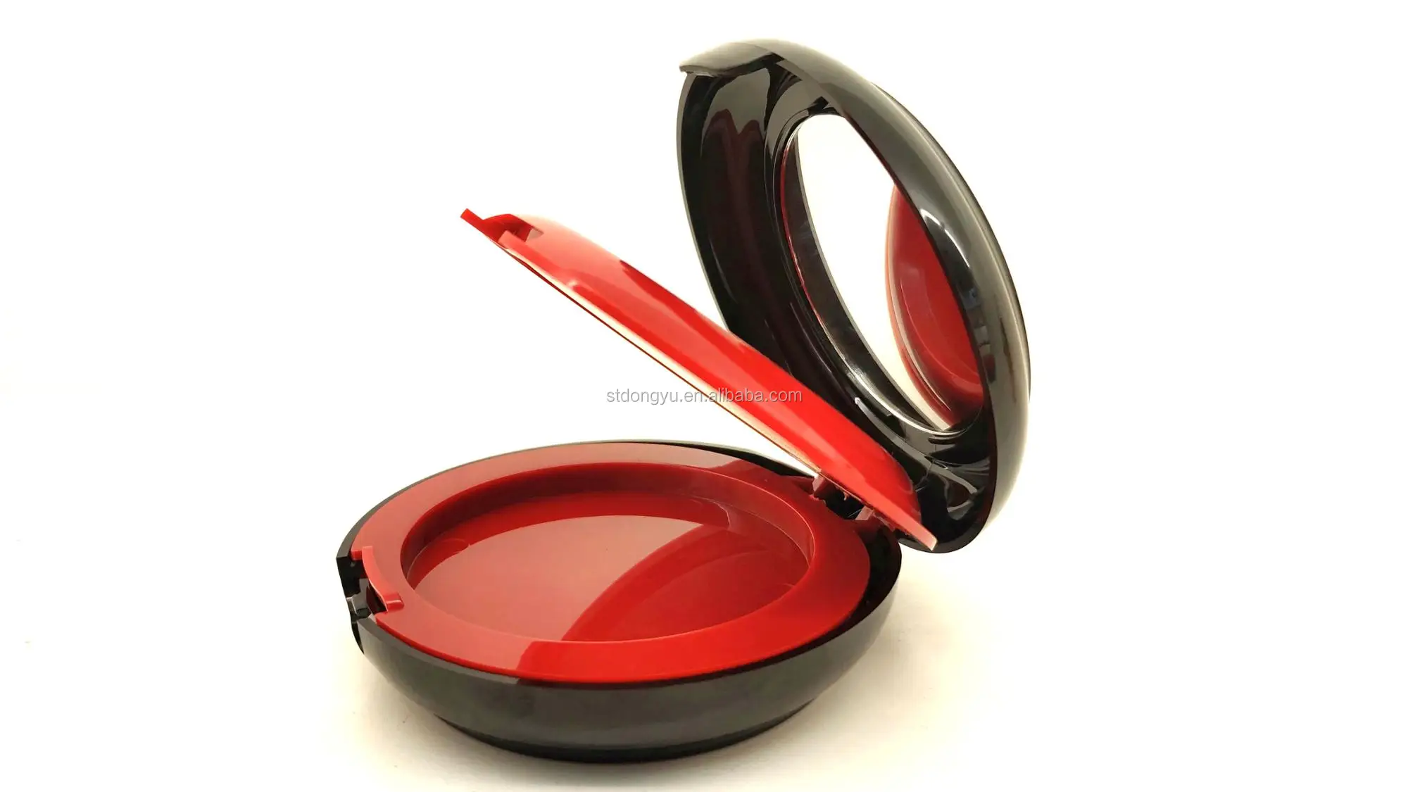 compact powder case cosmetic packaging compact mirror round case