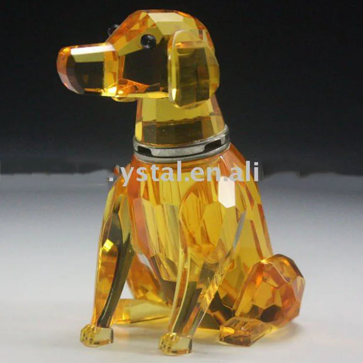 Unique Animal dog Animal shaped crystal customized perfume bottle