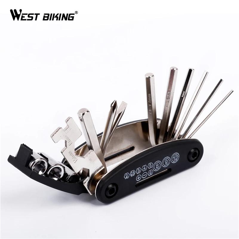 WEST BIKING Cycling Tool Repair Kit Set Pump Bag Bike Bicycle Repair Multi Tools Storage Bag Cycle Puncture Tyre Pump Tools Bag