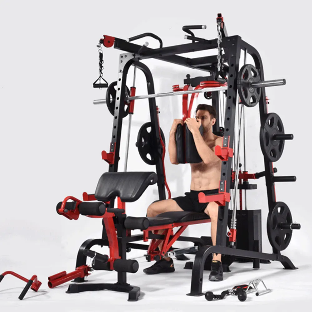 9010DE Body Building Fitness Machine Gym Smith Machine with Weight Stack