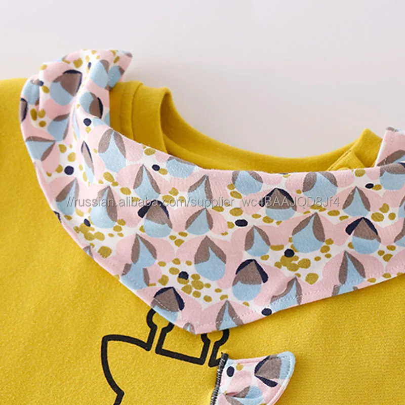 
 Sambede девушки трикотажные футболки для маленьких девочек поддельные из двух частей рубашки детская одежда весна осен SM7Q30487  