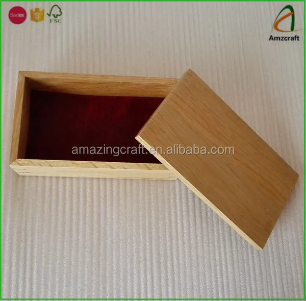 Oak Wood Decoupage Boxes With Lift Off Lid And Liner,Great Memory Box